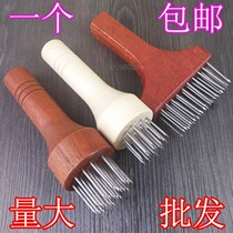 Taste stainless steel press nail Palladium extension buckle meat needle row punch pork hammers kitchen stalls pine meat
