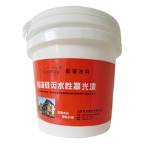 Bright matte water-based transparent silicone-acrylic finish semi-matte finish paint painted wall tile paint gloss oil