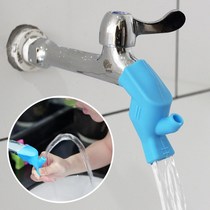 Silicone faucet extender Water nozzle guide sink splash diversion extender connector Childrens baby hand sanitizer