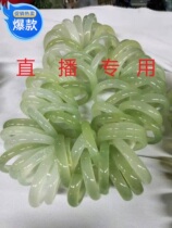 New natural Xiuyan jade through amphibole Jia Cui A goods Xiuyu bracelet boutique factory direct broadcast special other
