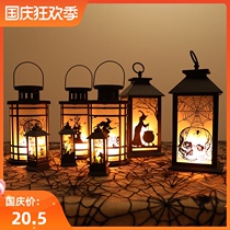 Halloween layout rendering atmosphere horror house pumpkin lantern portable Halloween theme theme scene layout playground