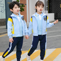 Primary school uniforms spring and autumn sports suits children autumn class uniforms school style three kindergarten Garden uniforms four sets