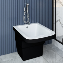 High-end villa mop pool with washboard large household balcony mop pool bathroom integrated mop pool Nordic