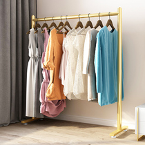 Light luxury clothes rack Floor-to-ceiling bedroom hanging clothes rack Single rod simple household coat rack Nordic drying clothes rod