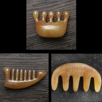 Horn scraping massage comb comb Meridian comb lymphatic detoxification whole body general head therapy Meridian comb dredge