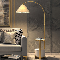 Living room sofa coffee table floor lamp Nordic luxury bedroom bedside wireless charging simple storage drawer table lamp