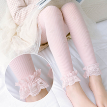 Children Spring Summer Season Thin Hollowed-out Girl Silk Stockings Underpants 3 5 7 8 9 Year Old Baby Princess 90% Pants Socks