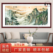 Welcome Pine Landscape Painting Chinese Living Room Chinese Painting There are mountains and waterless decorative painting office hanging painting company Zhaocai Mural