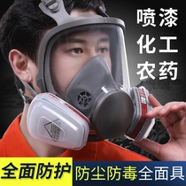 Songgong gas mask full cover spray paint Pesticide chemical formaldehyde gas mask full face gas mask transparent