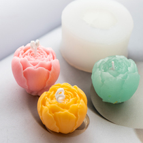  Manyue New Austin rose mold DIY aromatherapy candle framed flower flower silicone mold three-dimensional flower head shape