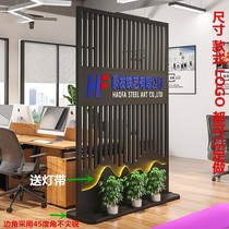 The company's simple iron screen partition office front desk porch seat screen movable floor image wall