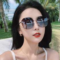  Sunglasses womens summer sunscreen 2021 new round-face sunglasses trendy net red models anti-ultraviolet large face thin