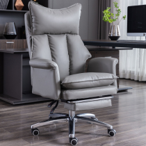 office chair comfortable long sitting leather boss chair reclinable computer chair swivel chair home business seat seat back