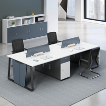 Staff office table and chair combination staff four double position modern simple computer desk office table