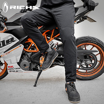  RICHA elastic spring and summer motorcycle protective pants Motorcycle safety riding mens and womens elastic riding protective pants