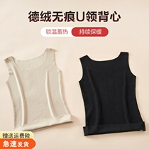 Korean version of new round collar big code loose pregnant woman warm vest Autumn winter setting with winter dress plus suede thickened gestation for pregnant women