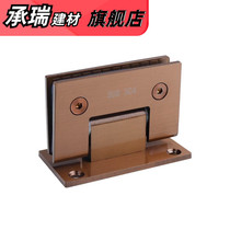 304 stainless steel solid glass door hinge 180 degrees bathroom clamp shower room glass hinge frameless 90 degrees two-way