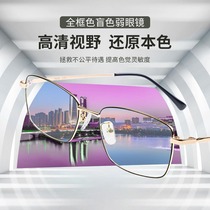 Angeler red and green color blindness correction glasses double-sided coating colorless and transparent to see chromatogram color discrimination