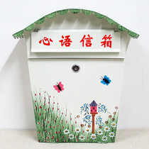 Small signal with lock message inbox anti-rust inbox hanging wall mailbox inbox