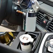 Car ashtray creative personality trend net red ashtray with led minimalist car car hanging ashtray