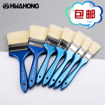 South Korea Hwahong Huahong 167 board brush oil painting acrylic gouache long hair short rod flat brush pig Mane shading brush gouache painting brush oil painting acrylic long hair short rod flat brush bristle painting brush