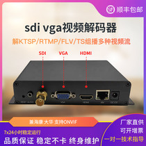 4-way video decoder sdi hdmi vga and great wahaikang NVR live IPTV monitoring on the screen