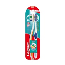  Colgate 360 Comprehensive Oral Cleaning Special Offer 2 soft-bristled toothbrushes effectively penetrate deep between teeth to reduce bacteria