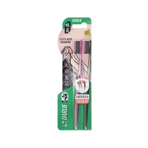 Black volcanic charcoal brush hair toothbrush 2 small clean brush head containing imported long carbon particles antibacterial 99%