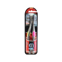 Colgate 360 long carbon 2 toothbrushes containing charcoal filament soft wool new and old packaging random hair oral cleaning