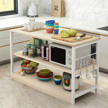 Kitchen storage rack seasoning rack floor-to-floor multi-layer microwave oven shelf cupboard home economy space