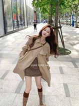 COOLLINE Lin Zixi Gold buckle C Home High quality Advanced senses Wind clothes Small Temperament Fall Jacket Woman