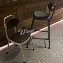 Zhai Xiaosheng DULTON new backrest chair metal dining chair high stool bar stool multi-color optional