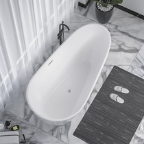  European-style acrylic free-standing household bathtub Small apartment hotel bed and breakfast Net celebrity bath egg bathroom bathtub