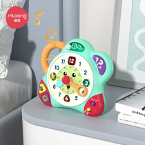 Manlonghaha Clock children Cognitive Alarm Clock Sino-British Bilingual Puzzle Early Education Digital Luminous Interactive Toddler Toy