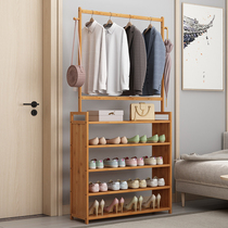 Coat rack bedroom floor-to-ceiling hanger foyer rack living room hanging clothes rack dormitory hanger shoe rack storage