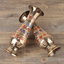 Pakistani handicrafts Bronze art Copper vase fashion flower arrangement Persian characteristics Xinjiang vase new craft
