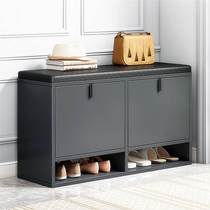 Tipping shoe cabinet sitting stool integrated light lavish shoe rack entrance to the door wearing a shoe-stool dust-changing stool multilayer minimalist type