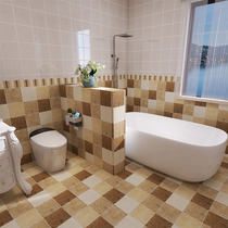 Kitchen oil-proof self-adhesive paper High temperature ceramic tile paste bathroom antique brick waterproof stove without glue decorative paper