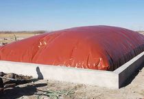 Gas storage bag software New rural new red mud household fermentation bag digester Full set of septic tank biogas tank sewage
