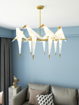 Nordic creative personality Thousand Paper Crane art chandelier post-modern Simple Living Room restaurant clothing store decoration lamp light luxury