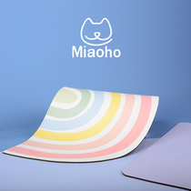 Miaoho waterproof placemat rainbow lavender cute pet cat dog drink water mat with eating mat