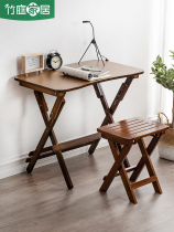 Childrens desk Writing desk Folding table Primary school students desks and chairs set Childrens learning tables and chairs can be lifted and lowered for home use