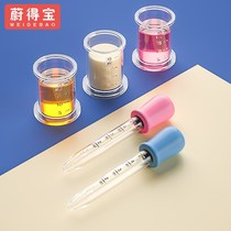 Baby feeding device Baby anti-choking pp straw with scale experimental dropper style feeding water pills Children feeding deities