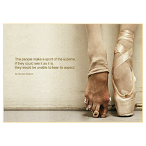 Huawei inspirational three pictures broken plane ballet foot cloth shoes academician poster decorative painting d3a01a01