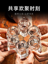 Glass small wine glass White wine cup Household wine cup Small 2 two mouthful cup wine dispenser Hotel set bullet cup