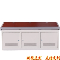 Triple multi-function five-link monitoring station command table monitoring console multi-computer desk center dual console