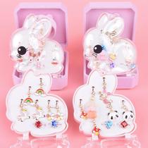 X Children earrings without earrings Painless ear clip for girls earrings baby cute jewelry little girl ornaments