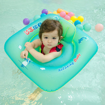 Self-swimming baby square childrens seat double airbag anti-rollover swimming ring swimming pool baby armpit circle