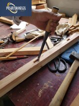Post-steel hand forged forged wood chisel wood carpenter open and tenon chiseling knife flat chiseled wood chisel flat chisel shovel flat shovel head