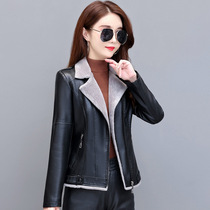 Quality 2021 Autumn and Winter Thick Haining Sheepskin Leather Clothing Women Short Size Size Leather Leather Jacket Jacket
